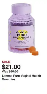 Ulta Beauty Lemme Purr: Vaginal Health Gummies offer