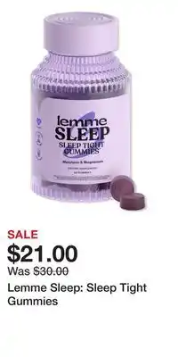 Ulta Beauty Lemme Sleep: Sleep Tight Gummies offer