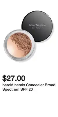 Ulta Beauty bareMinerals Concealer Broad Spectrum SPF 20 offer