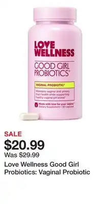 Ulta Beauty Love Wellness Good Girl Probiotics: Vaginal Probiotic offer