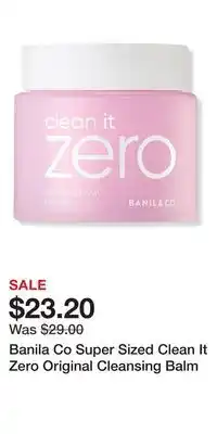 Ulta Beauty Banila Co Super Sized Clean It Zero Original Cleansing Balm offer