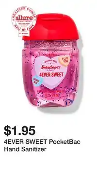 Bath & Body Works 4EVER SWEET PocketBac Hand Sanitizer offer