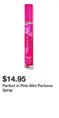 Bath & Body Works Perfect in Pink Mini Perfume Spray offer