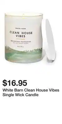 Bath & Body Works White Barn Clean House Vibes Single Wick Candle offer