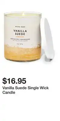 Bath & Body Works Vanilla Suede Single Wick Candle offer