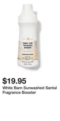 Bath & Body Works White Barn Sunwashed Santal Fragrance Booster offer