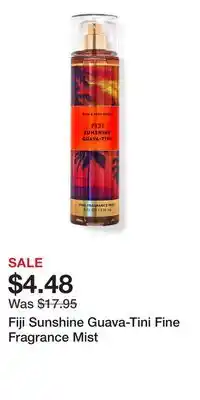 Bath & Body Works Fiji Sunshine Guava-Tini Fine Fragrance Mist offer