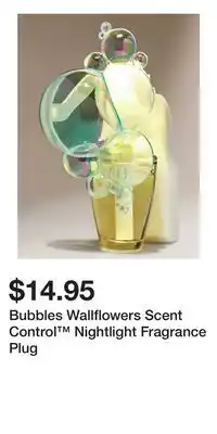 Bath & Body Works Bubbles Wallflowers Scent Control Nightlight Fragrance Plug offer