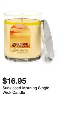 Bath & Body Works Sunkissed Morning Single Wick Candle offer