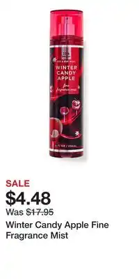 Bath & Body Works Winter Candy Apple Fine Fragrance Mist offer