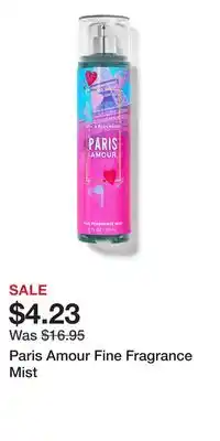 Bath & Body Works Paris Amour Fine Fragrance Mist offer