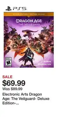 Game Stop Electronic Arts Dragon Age: The Veilguard- Deluxe Edition- PlayStation 5 offer