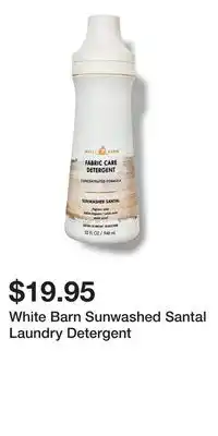 Bath & Body Works White Barn Sunwashed Santal Laundry Detergent offer