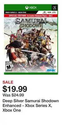 Game Stop Deep Silver Samurai Shodown Enhanced - Xbox Series X, Xbox One offer