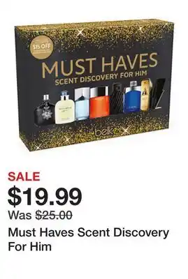 Belk Must Haves Scent Discovery For Him offer