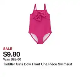 Belk Toddler Girls Bow Front One Piece Swimsuit offer