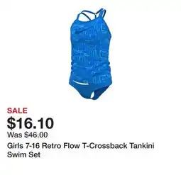 Belk Girls 7-16 Retro Flow T-Crossback Tankini Swim Set offer