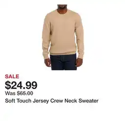 Belk Soft Touch Jersey Crew Neck Sweater offer