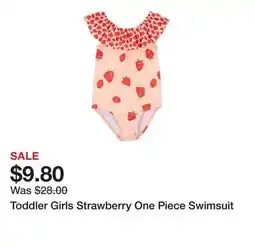 Belk Toddler Girls Strawberry One Piece Swimsuit offer