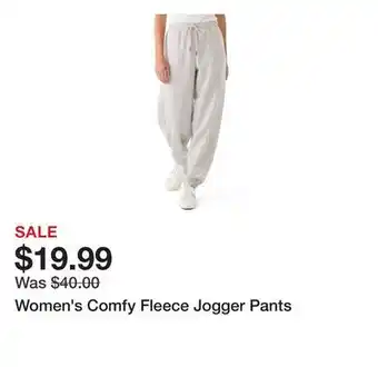 Belk Women's Comfy Fleece Jogger Pants offer