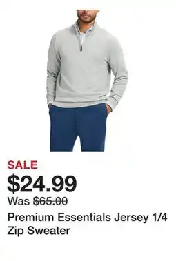 Belk Premium Essentials Jersey 1/4 Zip Sweater offer