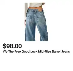 Belk We The Free Good Luck Mid-Rise Barrel Jeans offer