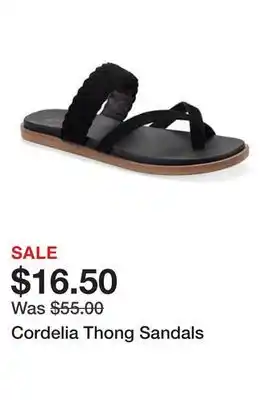 Belk Cordelia Thong Sandals offer