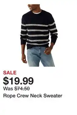 Belk Rope Crew Neck Sweater offer