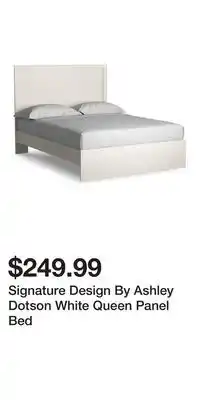 Big Lots Signature Design By Ashley Dotson White Queen Panel Bed offer