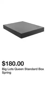 Big Lots Big Lots Queen Standard Box Spring offer