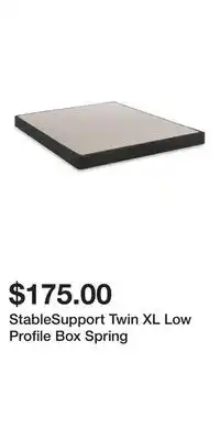 Big Lots StableSupport Twin XL Low Profile Box Spring offer