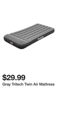 Big Lots Gray Tritech Twin Air Mattress offer