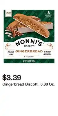 Big Lots Gingerbread Biscotti, 6.88 Oz offer