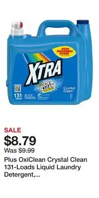 Big Lots Plus OxiClean Crystal Clean 131-Loads Liquid Laundry Detergent, 203.1 Fl. Oz offer