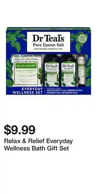 Big Lots Relax & Relief Everyday Wellness Bath Gift Set offer