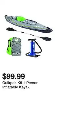 Big Lots Quikpak K5 1-Person Inflatable Kayak offer