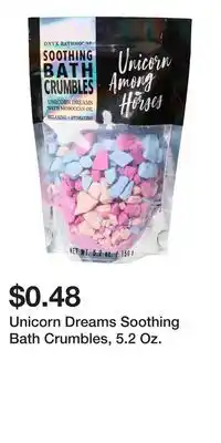 Big Lots Unicorn Dreams Soothing Bath Crumbles, 5.2 Oz offer