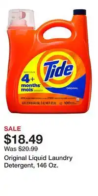 Big Lots Original Liquid Laundry Detergent, 146 Oz offer