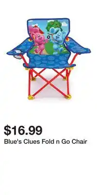 Big Lots Blue's Clues Fold n Go Chair offer