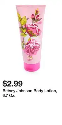 Big Lots Betsey Johnson Body Lotion, 6.7 Oz offer