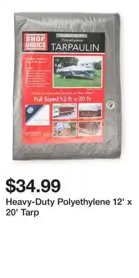 Big Lots Heavy-Duty Polyethylene 12' x 20' Tarp offer