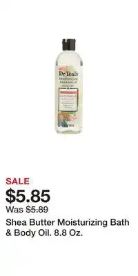 Big Lots Shea Butter Moisturizing Bath & Body Oil. 8.8 Oz offer