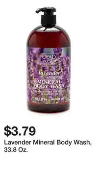 Big Lots Lavender Mineral Body Wash, 33.8 Oz offer