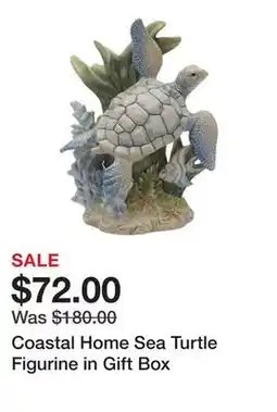 Belk Coastal Home Sea Turtle Figurine in Gift Box offer