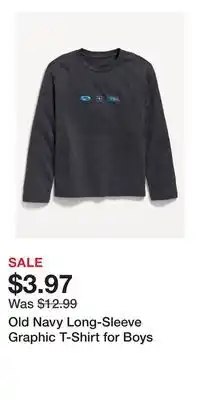 Old Navy Old Navy Long-Sleeve Graphic T-Shirt for Boys offer