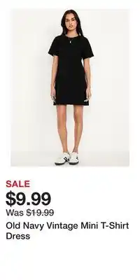 Old Navy Old Navy Vintage Mini T-Shirt Dress offer