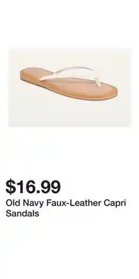 Old Navy Old Navy Faux-Leather Capri Sandals offer