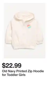 Old Navy Old Navy Printed Zip Hoodie for Toddler Girls offer