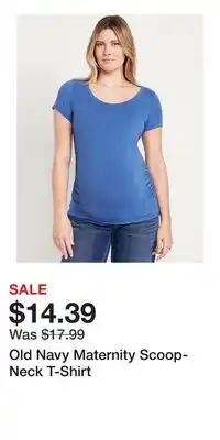 Old Navy Old Navy Maternity Scoop-Neck T-Shirt offer