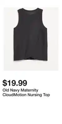 Old Navy Old Navy Maternity CloudMotion Nursing Top offer